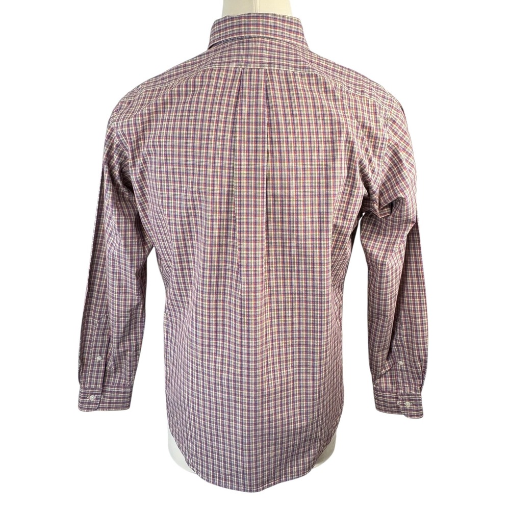 Ralph Lauren Mens 16/L Classic Fit Long Sleeve Plaid Button‎ Down Shirt - Picture 4 of 6